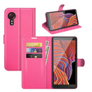 For Samsung Galaxy Xcover 5 / Xcover 5S Litchi Texture Horizontal Flip Protective Case with Holder & Card Slots & Wallet(Rose Red)