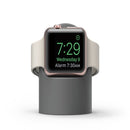 Retro Round Base Silicone Bracket For Apple Watch(Gray)