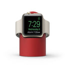 Retro Round Base Silicone Bracket For Apple Watch(Red)