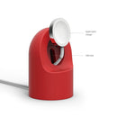 Retro Round Base Silicone Bracket For Apple Watch(Red)