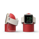 Retro Round Base Silicone Bracket For Apple Watch(Red)