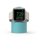 Retro Round Base Silicone Bracket For Apple Watch (Sky Blue)