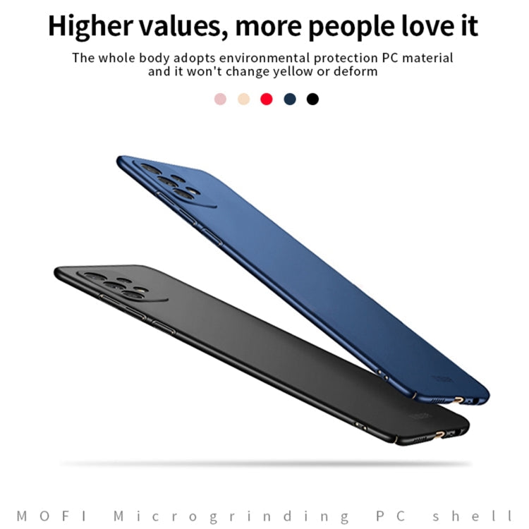For Samsung Galaxy A52 5G / 4G MOFI Frosted PC Ultra-thin Hard Case(Blue)