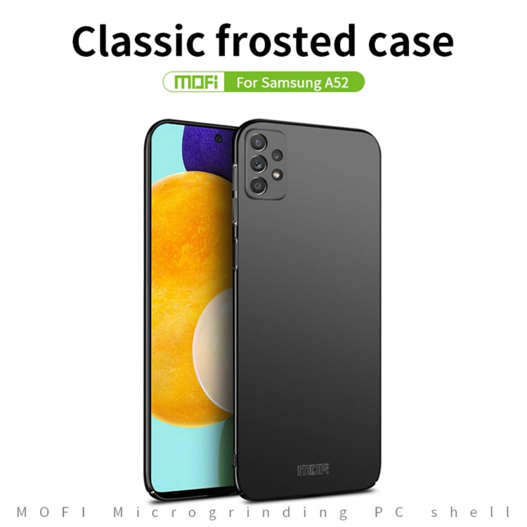 For Samsung Galaxy A52 5G / 4G MOFI Frosted PC Ultra-thin Hard Case(Blue)