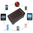 XLD-A7 150W 30 USB Ports Fast Charger Station Smart Charger, AC 110-240V, Plug Size:EU Plug