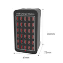 XLD-A7 150W 30 USB Ports Fast Charger Station Smart Charger, AC 110-240V, Plug Size:US Plug