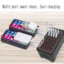 XLD-A7 150W 30 USB Ports Fast Charger Station Smart Charger, AC 110-240V, Plug Size:UK Plug