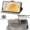 For Huawei Nova 8 Pro Butterfly Love Flower Embossed Horizontal Flip Leather Case with Bracket & Card Slot & Wallet & Lanyard(Gray)