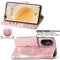 For Huawei Nova 8 Pro Butterfly Love Flower Embossed Horizontal Flip Leather Case with Bracket & Card Slot & Wallet & Lanyard(Rose Gold)