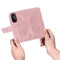 For Huawei Nova 8 Pro Butterfly Love Flower Embossed Horizontal Flip Leather Case with Bracket & Card Slot & Wallet & Lanyard(Rose Gold)