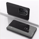 For Redmi K40/K40 Pro/K40 Pro+/Poco F3 Plated Mirror Horizontal Flip Leather Case with Holder(Black)