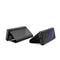 For Samsung Galaxy Z Fold2 5G Plated Mirror Horizontal Flip Leather Case with Holder(Black)