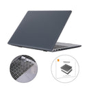 ENKAY for Huawei MateBook D 14 / Honor MagicBook 14 US Version 2 in 1 Crystal Protective Case with TPU Keyboard Film(Black)