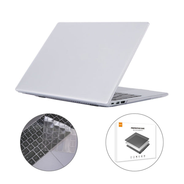 ENKAY for Huawei MateBook D 14 / Honor MagicBook 14 US Version 2 in 1 Crystal Protective Case with TPU Keyboard Film(Transparent)