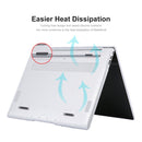 ENKAY for Huawei MateBook D 14 / Honor MagicBook 14 US Version 2 in 1 Crystal Protective Case with TPU Keyboard Film(Black)