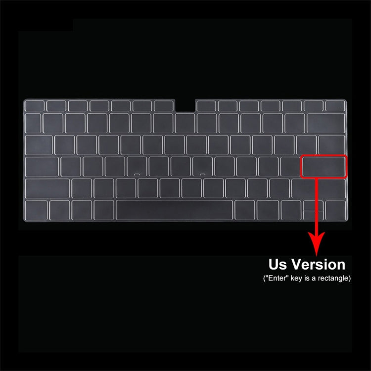 ENKAY for Huawei MateBook D 14 / Honor MagicBook 14 US Version 2 in 1 Crystal Protective Case with TPU Keyboard Film(Black)