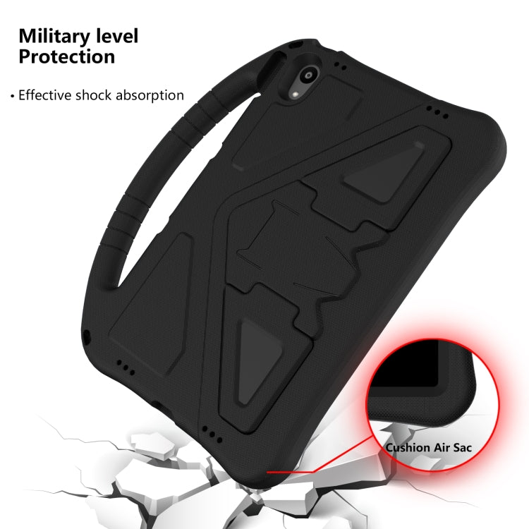 For Lenovo Tab P11 / J606F EVA Flat Anti Falling Protective Case Shell with Holder(Black)