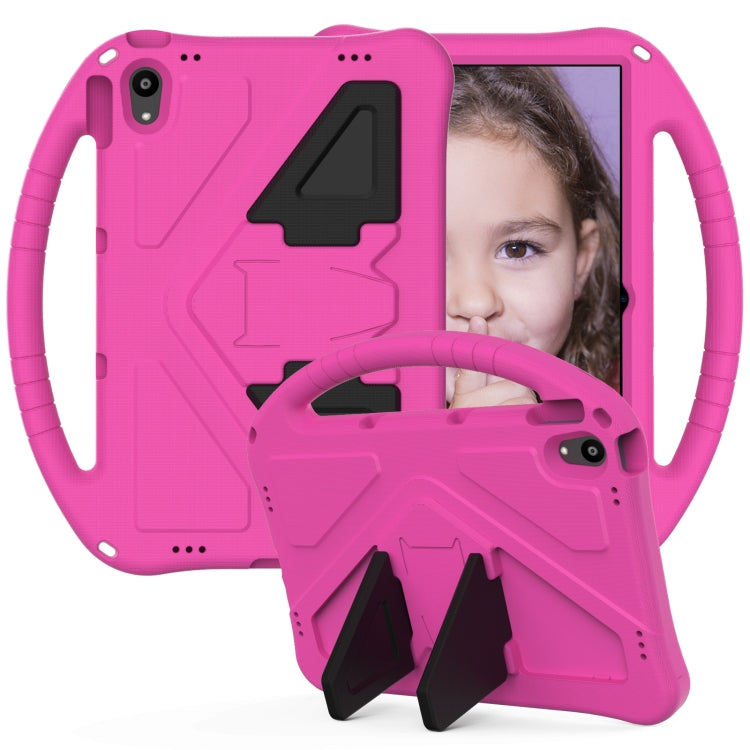 For Lenovo Tab P11 / J606F EVA Flat Anti Falling Protective Case Shell with Holder(Rose Red)