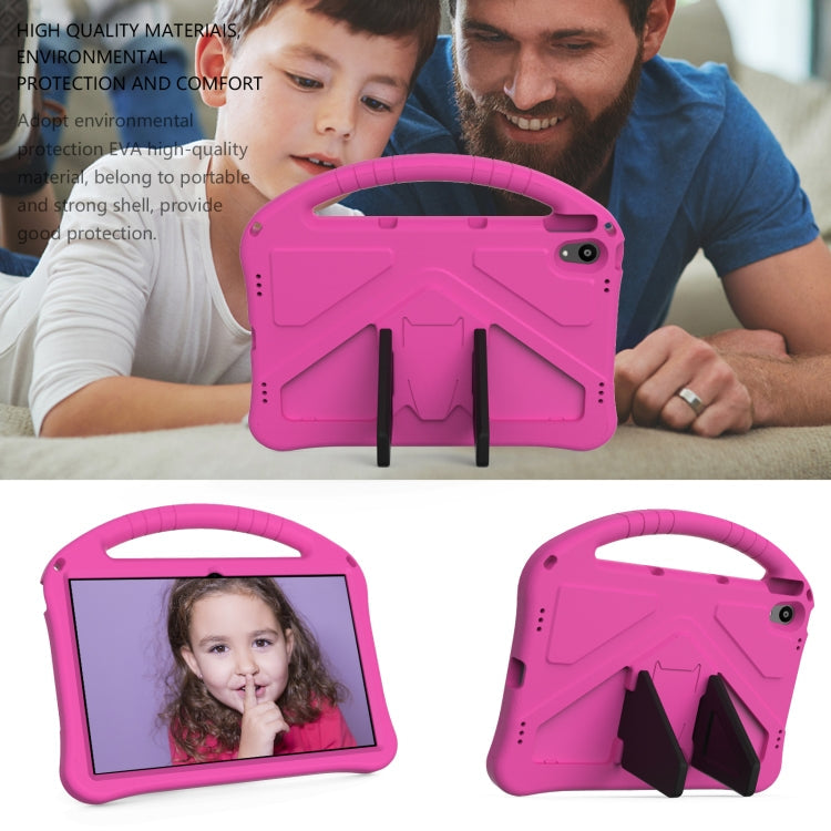 For Lenovo Tab P11 / J606F EVA Flat Anti Falling Protective Case Shell with Holder(Rose Red)