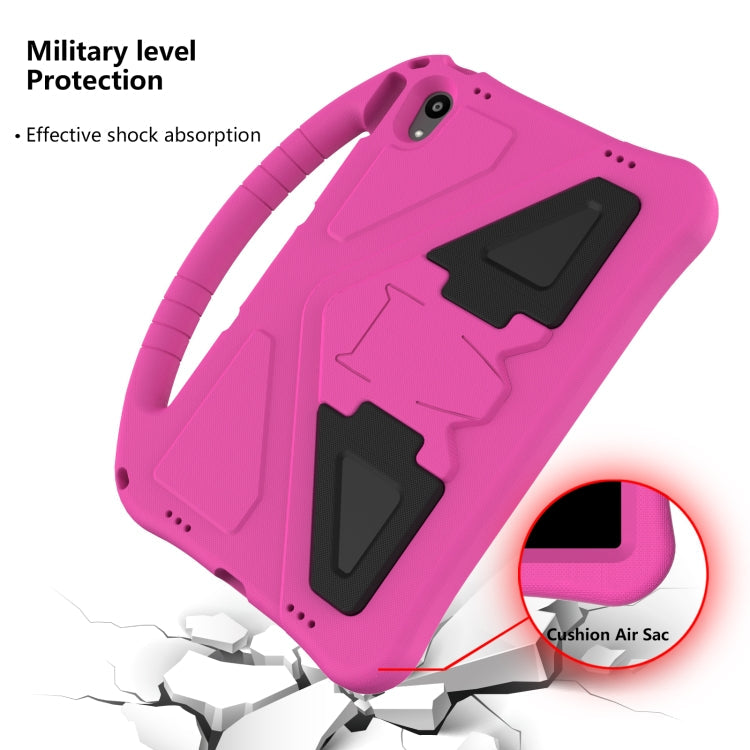 For Lenovo Tab P11 / J606F EVA Flat Anti Falling Protective Case Shell with Holder(Rose Red)