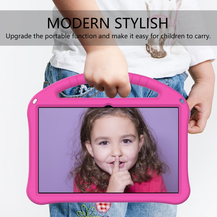 For Lenovo Tab P11 / J606F EVA Flat Anti Falling Protective Case Shell with Holder(Rose Red)