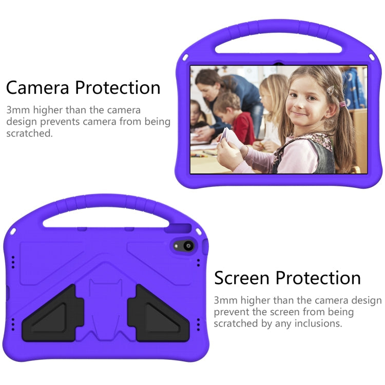 For Lenovo Tab P11 / J606F EVA Flat Anti Falling Protective Case Shell with Holder(Purple)