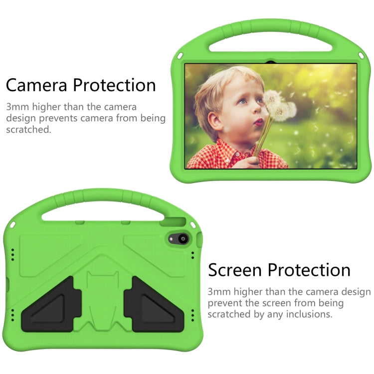 For Lenovo Tab P11 / J606F EVA Flat Anti Falling Protective Case Shell with Holder(Green)