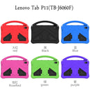 For Lenovo Tab P11 / J606F EVA Flat Anti Falling Protective Case Shell with Holder(Blue)