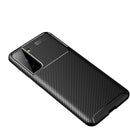 For Samsung Galaxy S21 FE Carbon Fiber Texture Shockproof TPU Case(Black)