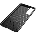 For Samsung Galaxy S21 FE Carbon Fiber Texture Shockproof TPU Case(Blue)