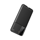 For Samsung Galaxy S21 FE Carbon Fiber Texture Shockproof TPU Case(Blue)