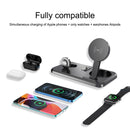UV-06 3 in 1 Double Folding Wireless Charger for iPhone & Watch & Airpods 1 / 2 / Pro