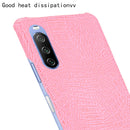 For Sony Xperia 10 III Shockproof Crocodile Texture PC + PU Case(Find)