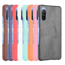 For Sony Xperia 10 III Shockproof Crocodile Texture PC + PU Case(Find)