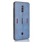 For ZTE nubia Red Magic 6/Red Magic 6 Pro Shockproof Sewing Cow Pattern Skin PC + PU + TPU Case(Blue)
