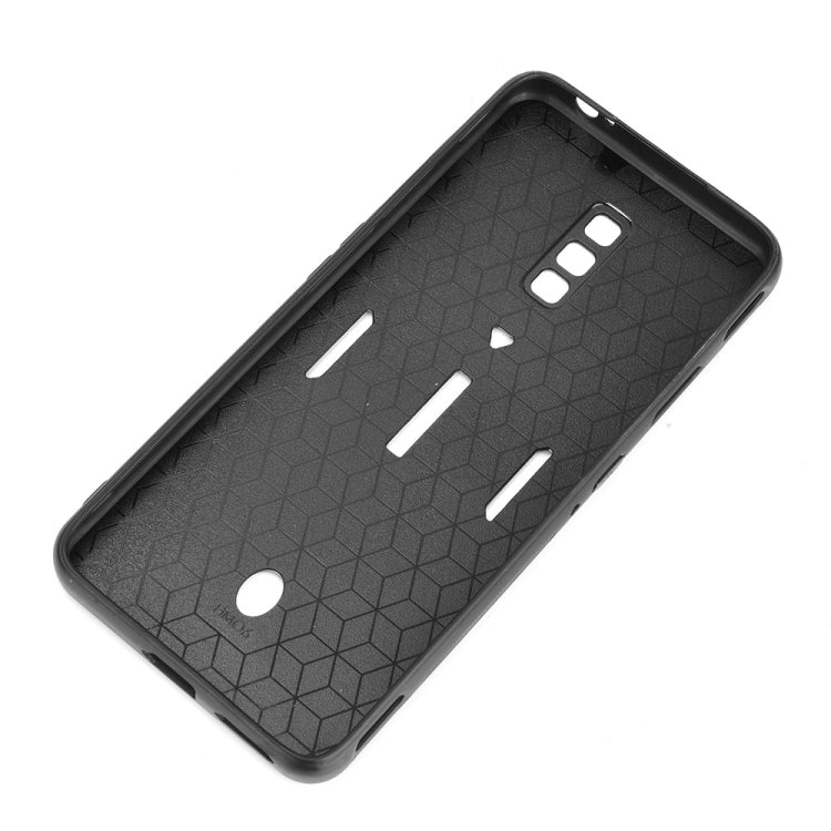 For ZTE nubia Red Magic 6/Red Magic 6 Pro Shockproof Sewing Cow Pattern Skin PC + PU + TPU Case(Blue)
