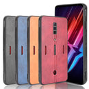 For ZTE nubia Red Magic 6/Red Magic 6 Pro Shockproof Sewing Cow Pattern Skin PC + PU + TPU Case(Blue)