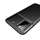 For OPPO F19 / A74 4G Carbon Fiber Texture Shockproof TPU Case(Black)