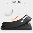 For Google Pixel 5a 5G MOFI Gentleness Series Brushed Texture Carbon Fiber Soft TPU Case(Black)