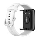 For Huawei Watch Fit TIA-B09 Silicone Watch Band(white)