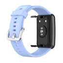 For Huawei Watch Fit TIA-B09 Silicone Watch Band(chrysanthemum blue)