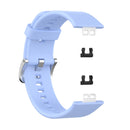 For Huawei Watch Fit TIA-B09 Silicone Watch Band(chrysanthemum blue)