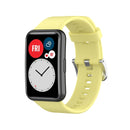 For Huawei Watch Fit TIA-B09 Silicone Watch Band(yellow)