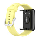 For Huawei Watch Fit TIA-B09 Silicone Watch Band(yellow)