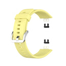 For Huawei Watch Fit TIA-B09 Silicone Watch Band(yellow)