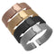 20mm Double Buckle Braided Fine Mesh Stainless Ssteel Metal Replacement Strap(black)
