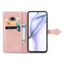 Halfway Mandala Embossing Pattern Horizontal Flip Leather Case with Holder & Card Slots & Wallet & Lanyard For Huawei P50 Pro(Rose Gold)