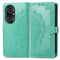 Halfway Mandala Embossing Pattern Horizontal Flip Leather Case with Holder & Card Slots & Wallet & Lanyard For Huawei P50 Pro(Green)