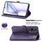 Halfway Mandala Embossing Pattern Horizontal Flip Leather Case with Holder & Card Slots & Wallet & Lanyard For Huawei P50 Pro(Purple)