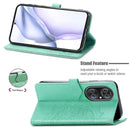Halfway Mandala Embossing Pattern Horizontal Flip Leather Case with Holder & Card Slots & Wallet & Lanyard For Huawei P50(Green)
